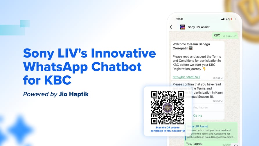 SonyLIV's WhatsApp chatbot